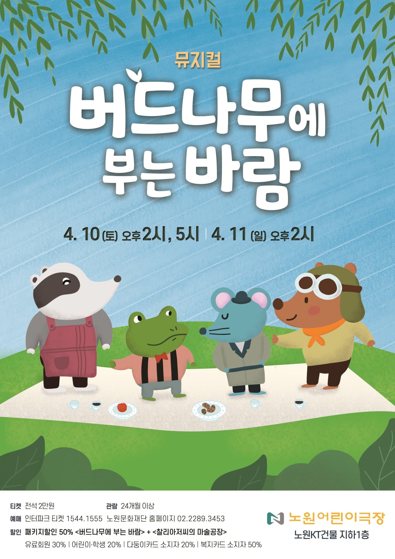 버드나무에 부는 바람