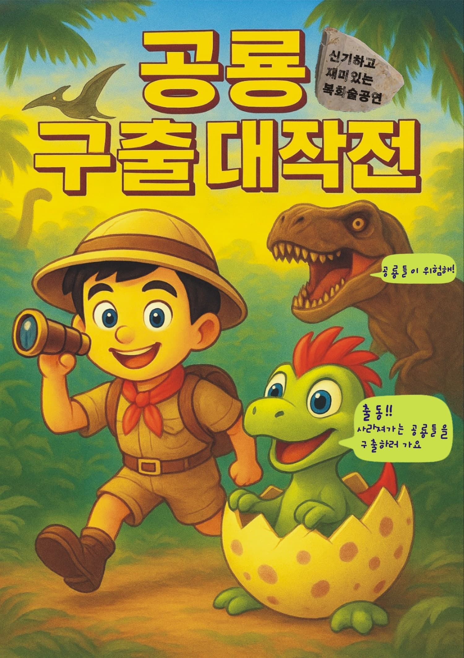 공룡 구출대작전 [의정부] 연극 포스터