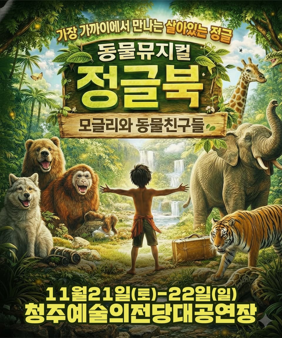 정글북 [청주] 뮤지컬 포스터