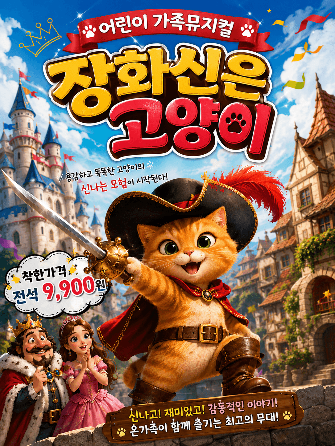 장화신은 고양이 [김해] 뮤지컬 포스터