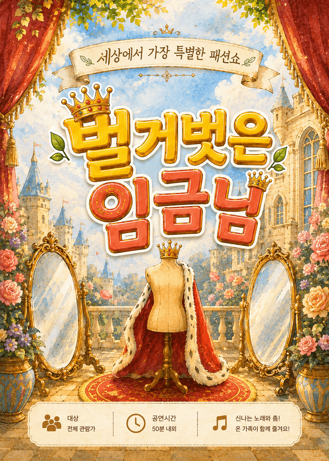 벌거벗은 임금님 [금천] 뮤지컬 포스터