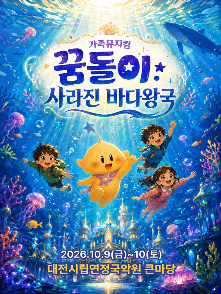 꿈돌이: 사라진 바다왕국 [대전] 뮤지컬 포스터