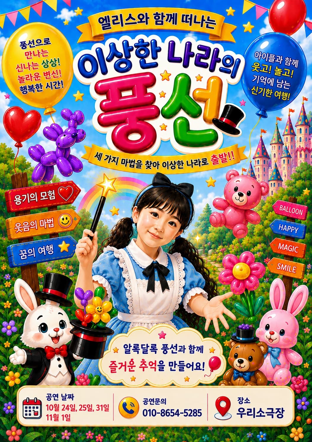 이상한 나라의 풍선 [의정부] 뮤지컬 포스터