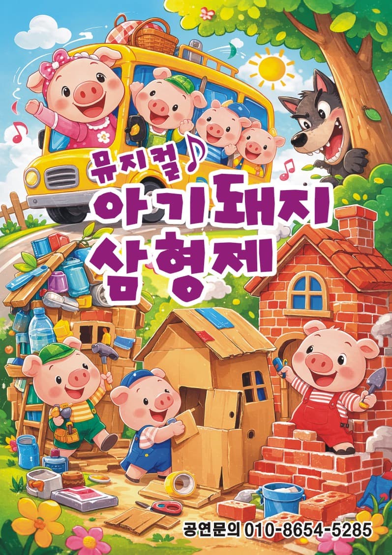 아기돼지 삼형제 [의정부] 뮤지컬 포스터