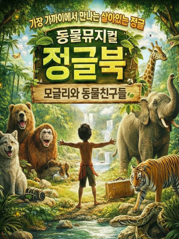 정글북 [순천] 뮤지컬 포스터